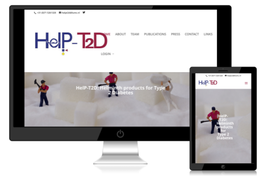 voorbeeld van website HeLP-T2D